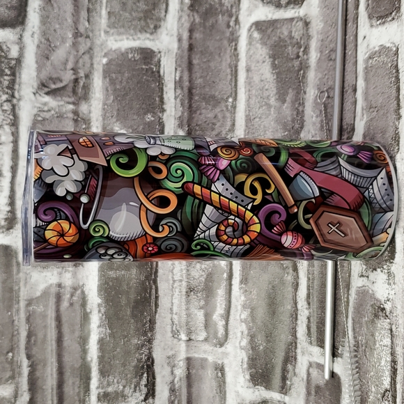 Halloween Favorite Things Stainless Steel Tumbler 20oz Sublimated RTS - Picture 6 of 7